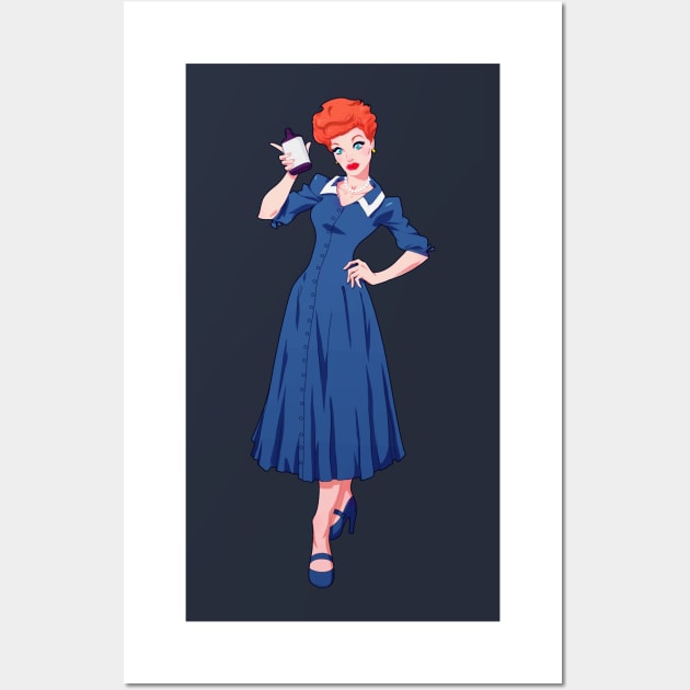 I love Lucy Wall Art by Mikeycomix